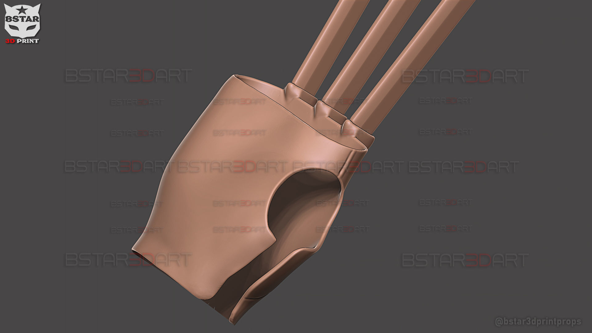 Wolverine Gloves Claw Weapon - Marvel Cosplay 3D print model_22