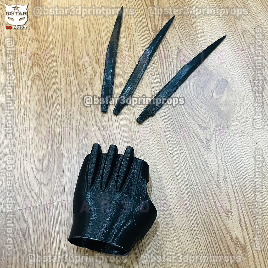 Wolverine Gloves Claw Weapon - Marvel Cosplay 3D print model_10