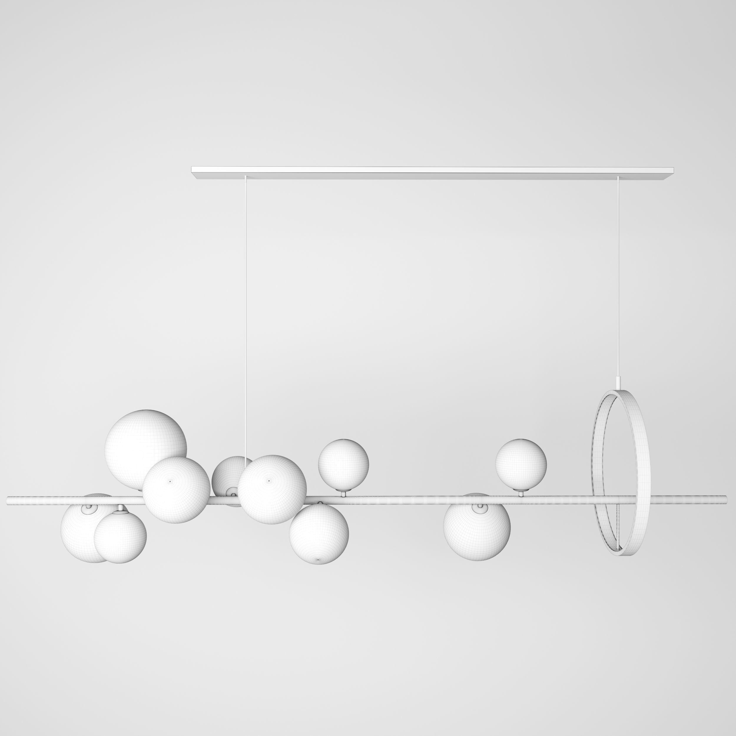 Mita Nordic Chandelier lighting 3D model_5