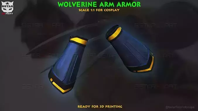 Wolverine Arm Armor - Marvel Cosplay 3D print model
