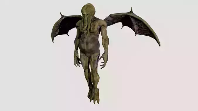 Cthulhu Low-poly 3D model