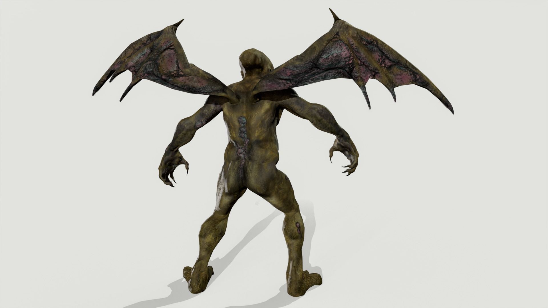Cthulhu Low-poly 3D model_11