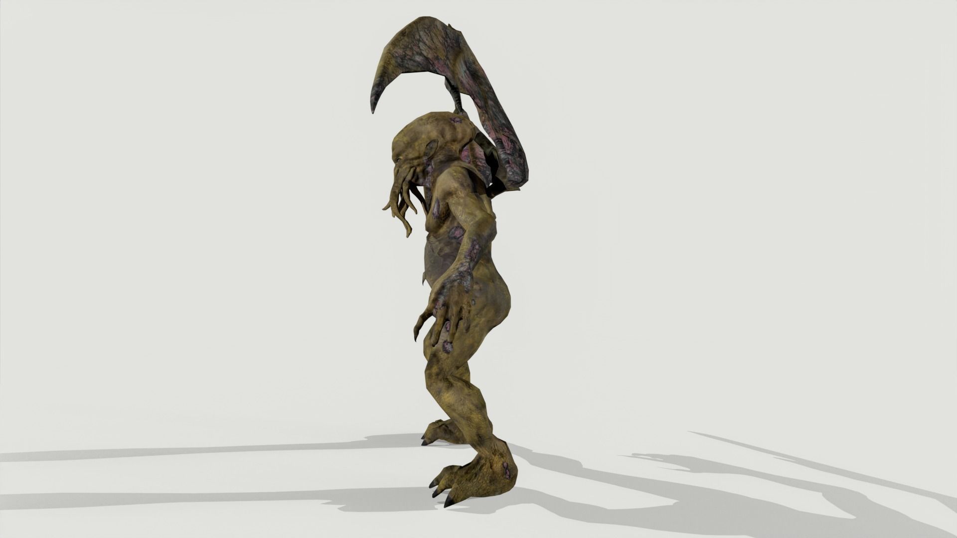 Cthulhu Low-poly 3D model_3