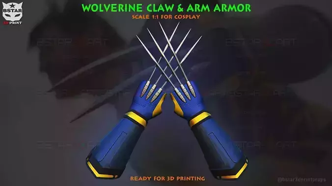 Wolverine Gloves Claw And Arm Armor - Marvel Cosplay
