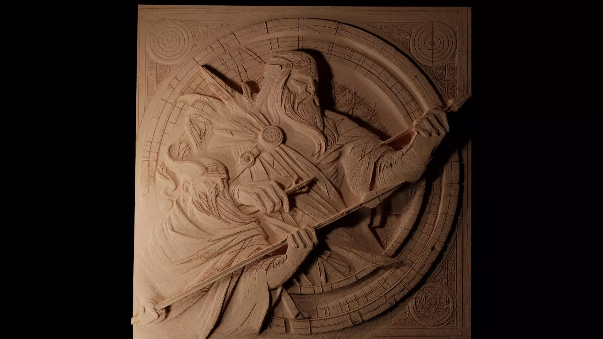 Balder CNC 3d Print High Relief Sand Casting 3D print model_0