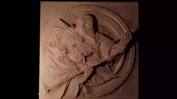 Balder CNC 3d Print High Relief Sand Casting