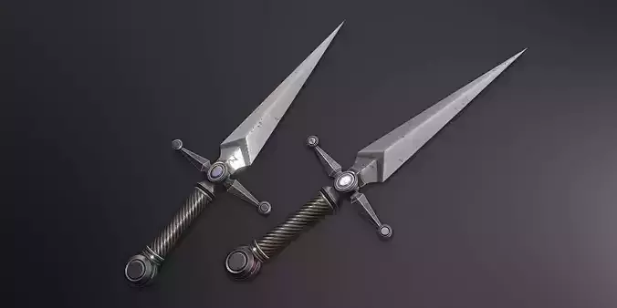 Fantasy Dagger 5  Low-poly 3D model