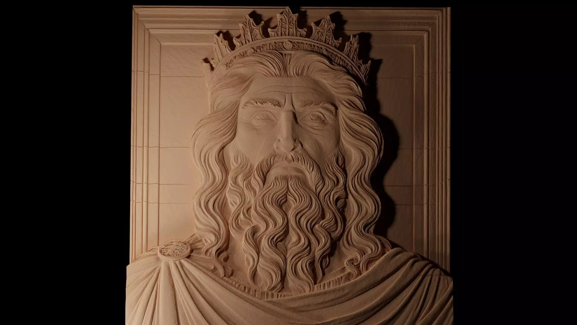 Aragorn CNC 3d Print High Relief Sand Casting 3D print model_0