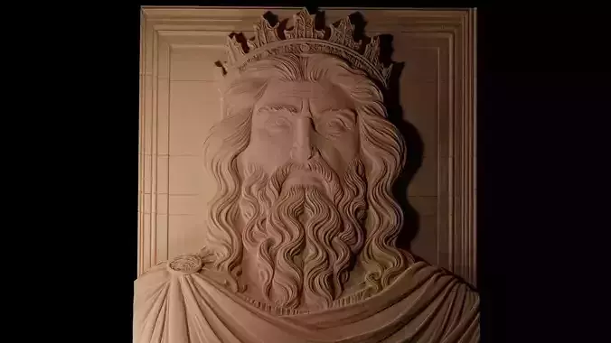 Aragorn CNC 3d Print High Relief Sand Casting 3D print model