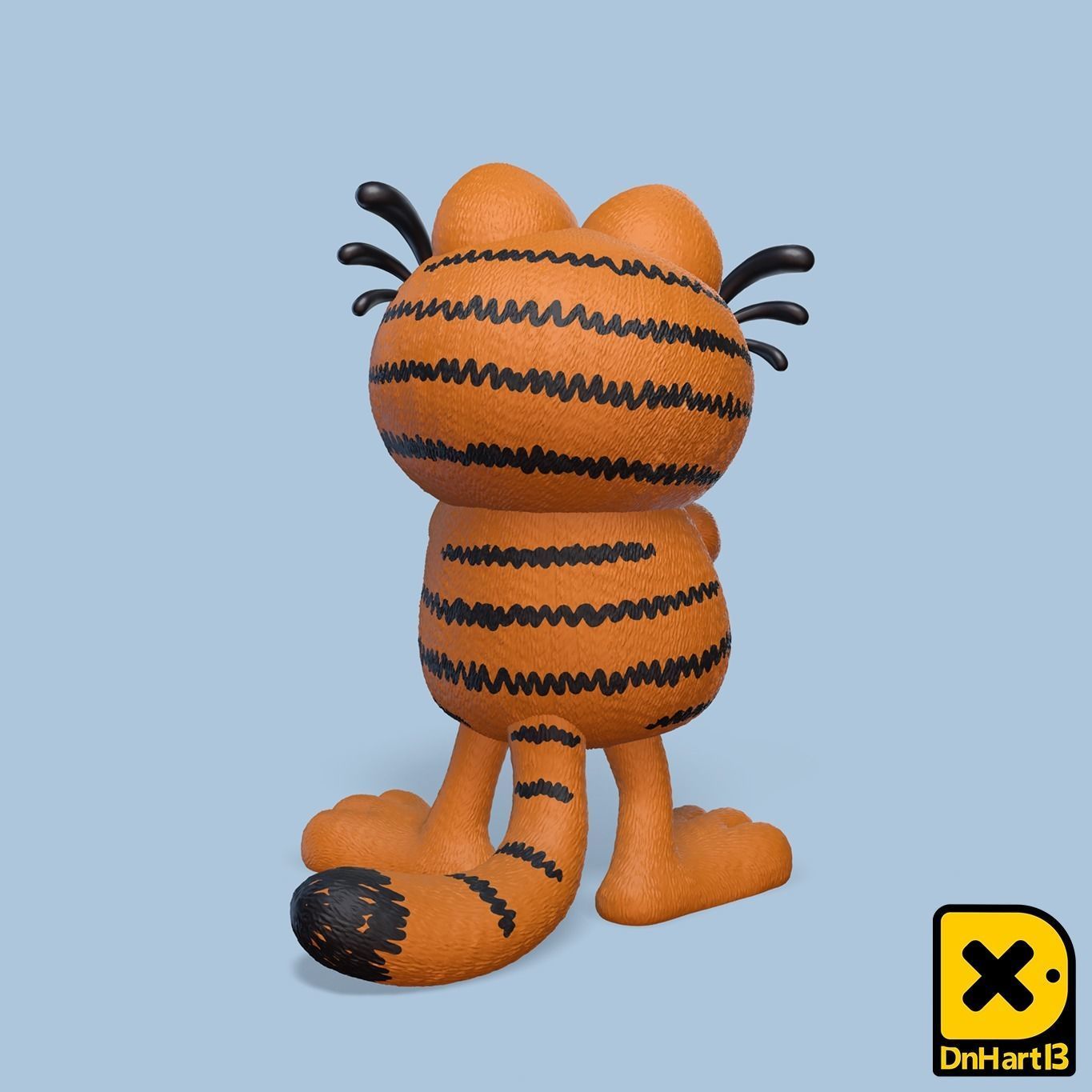MiniPrint 009 - Garfield pose 1 3D print model_2