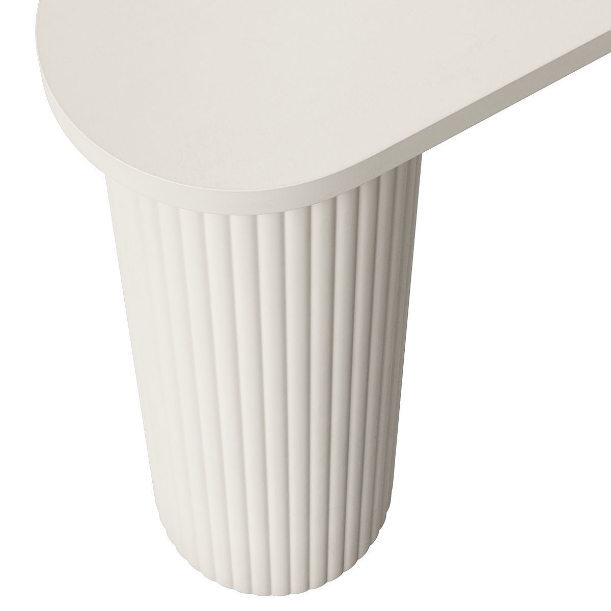 West Elm fluted console table 3D model_3