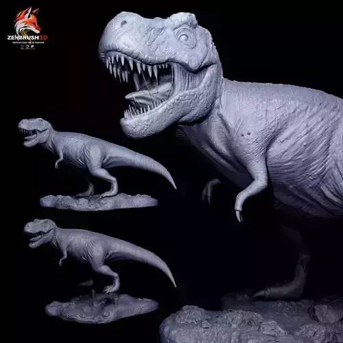 DINOSAUR - TYRANNOSAURUS - T REX 3D PRINTING 3D print model