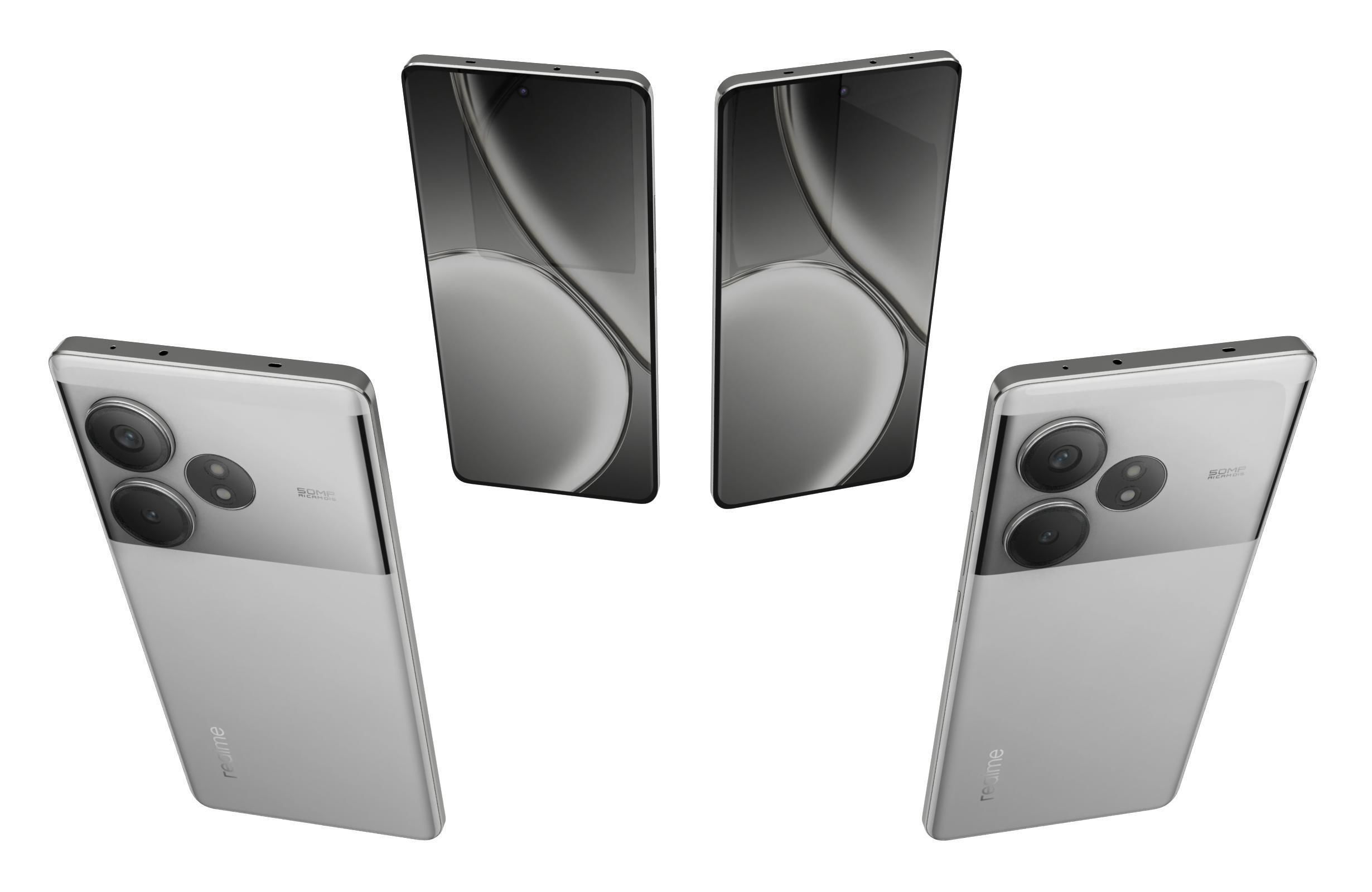 Realme GT Neo6 SE Silver 3D model_4