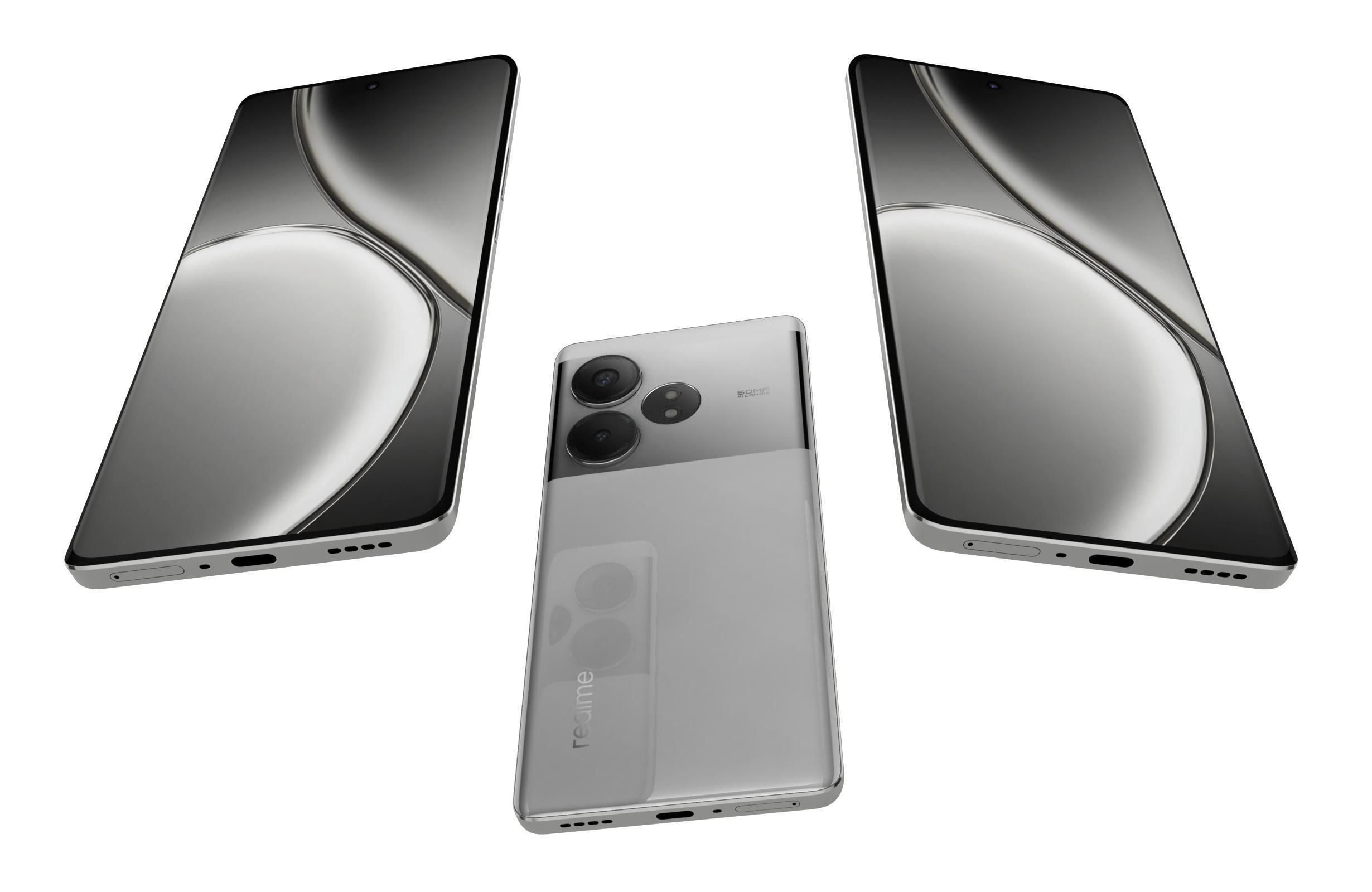 Realme GT Neo6 SE Silver 3D model_1