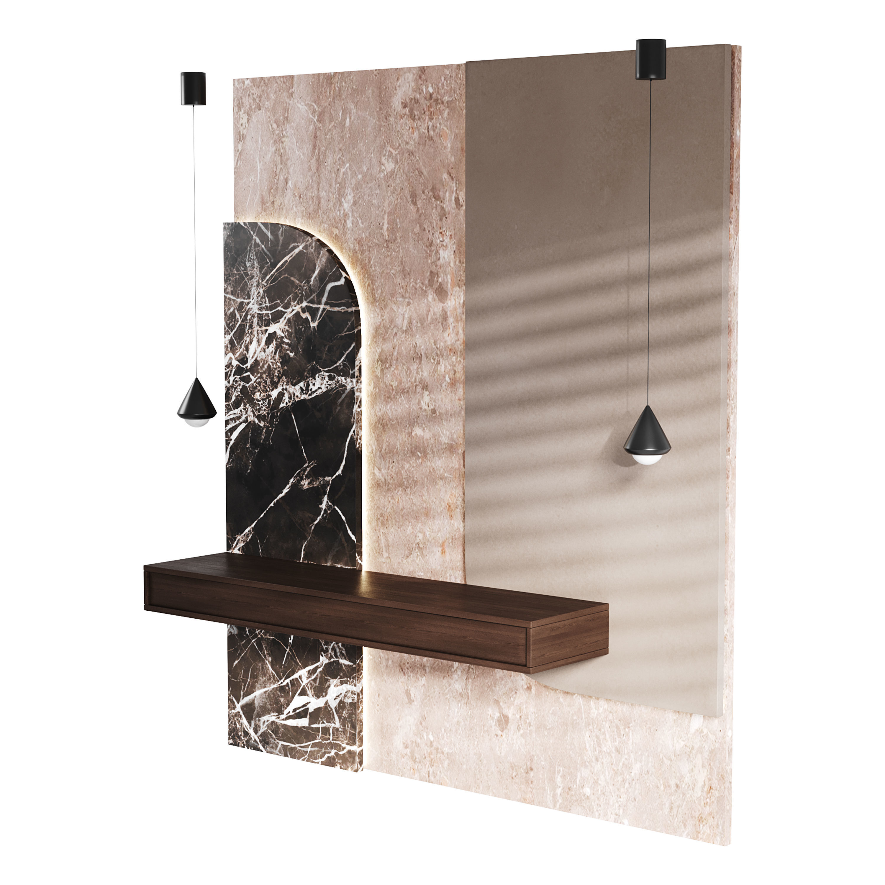 Decorative Wall panel  06 3D model_1