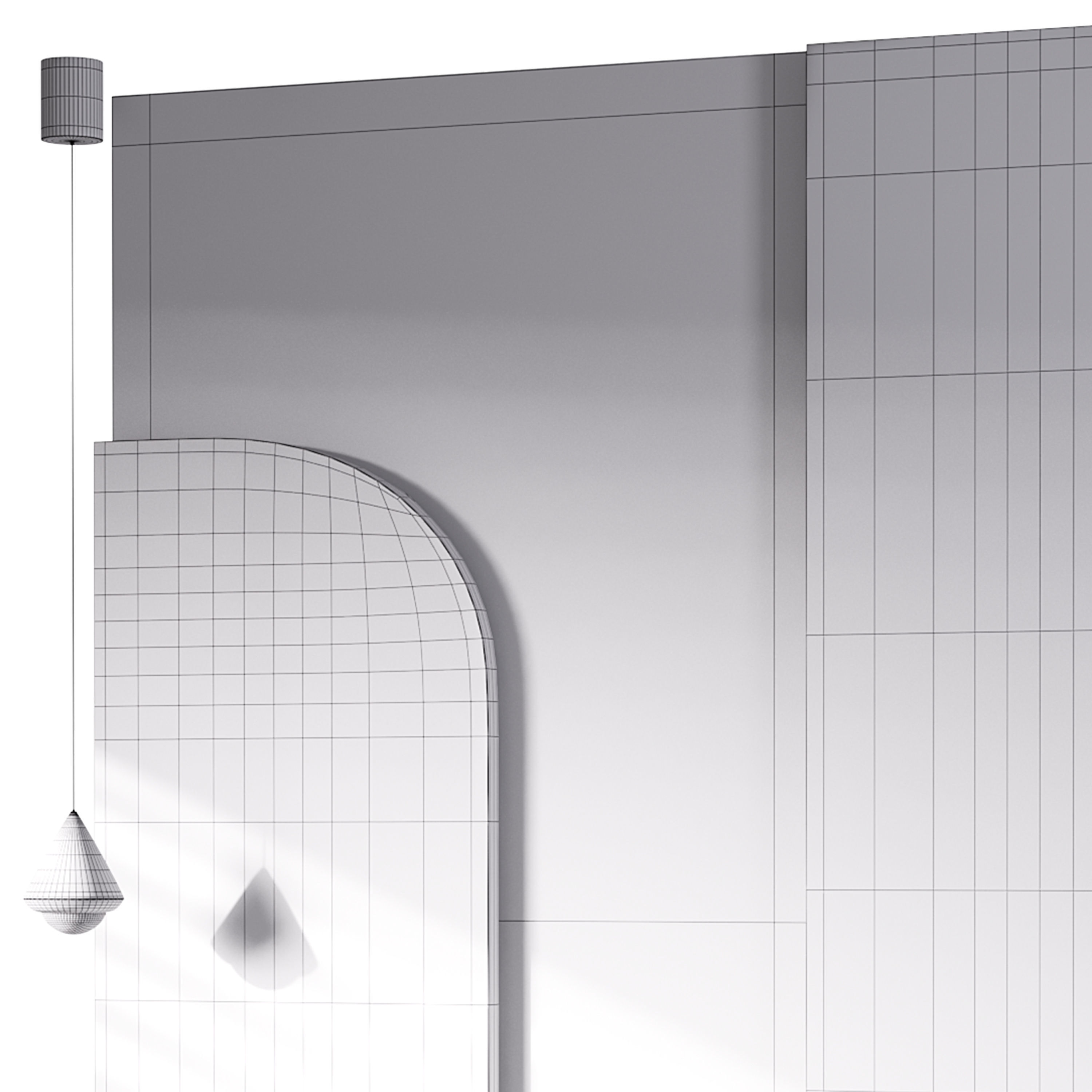 Decorative Wall panel  06 3D model_13