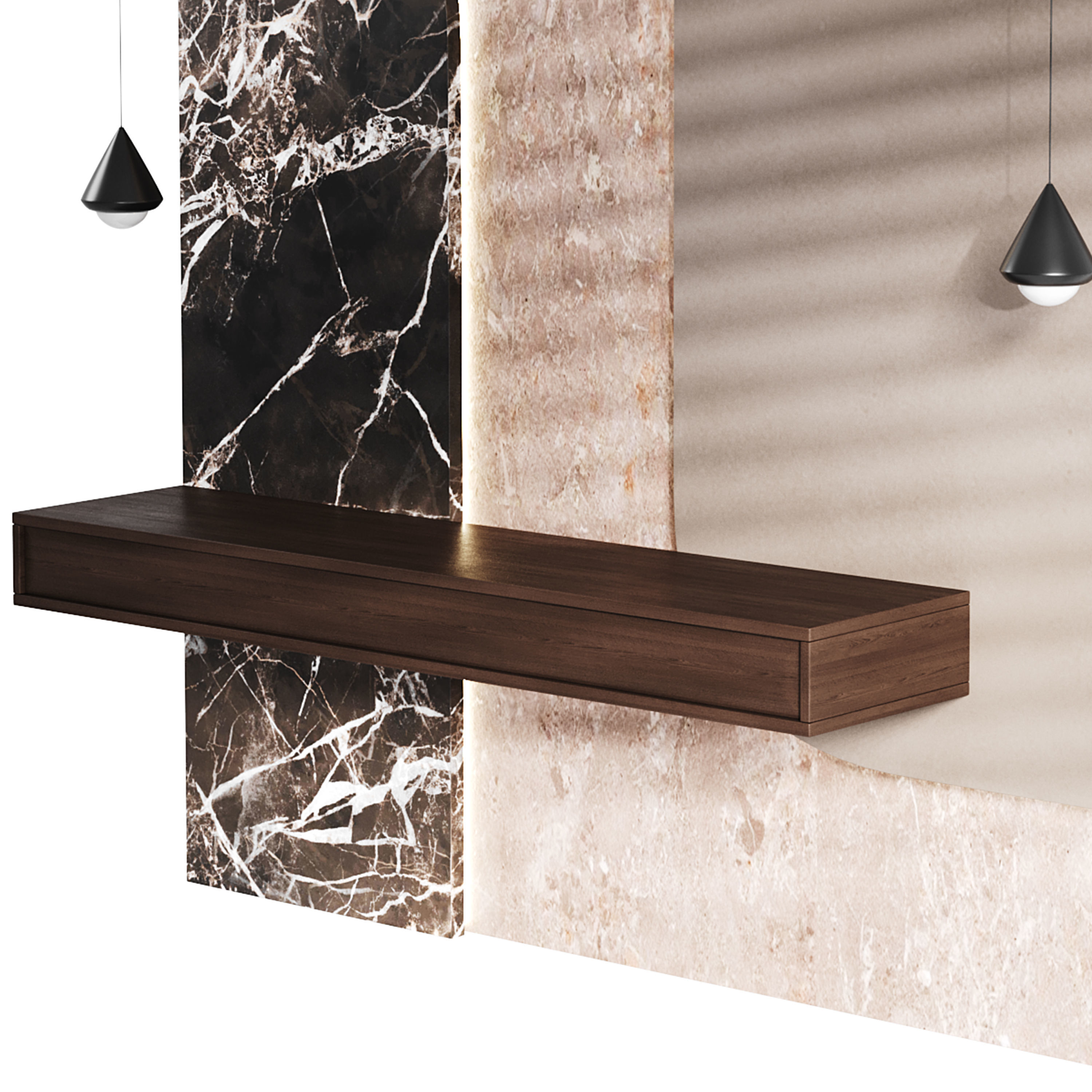 Decorative Wall panel  06 3D model_6