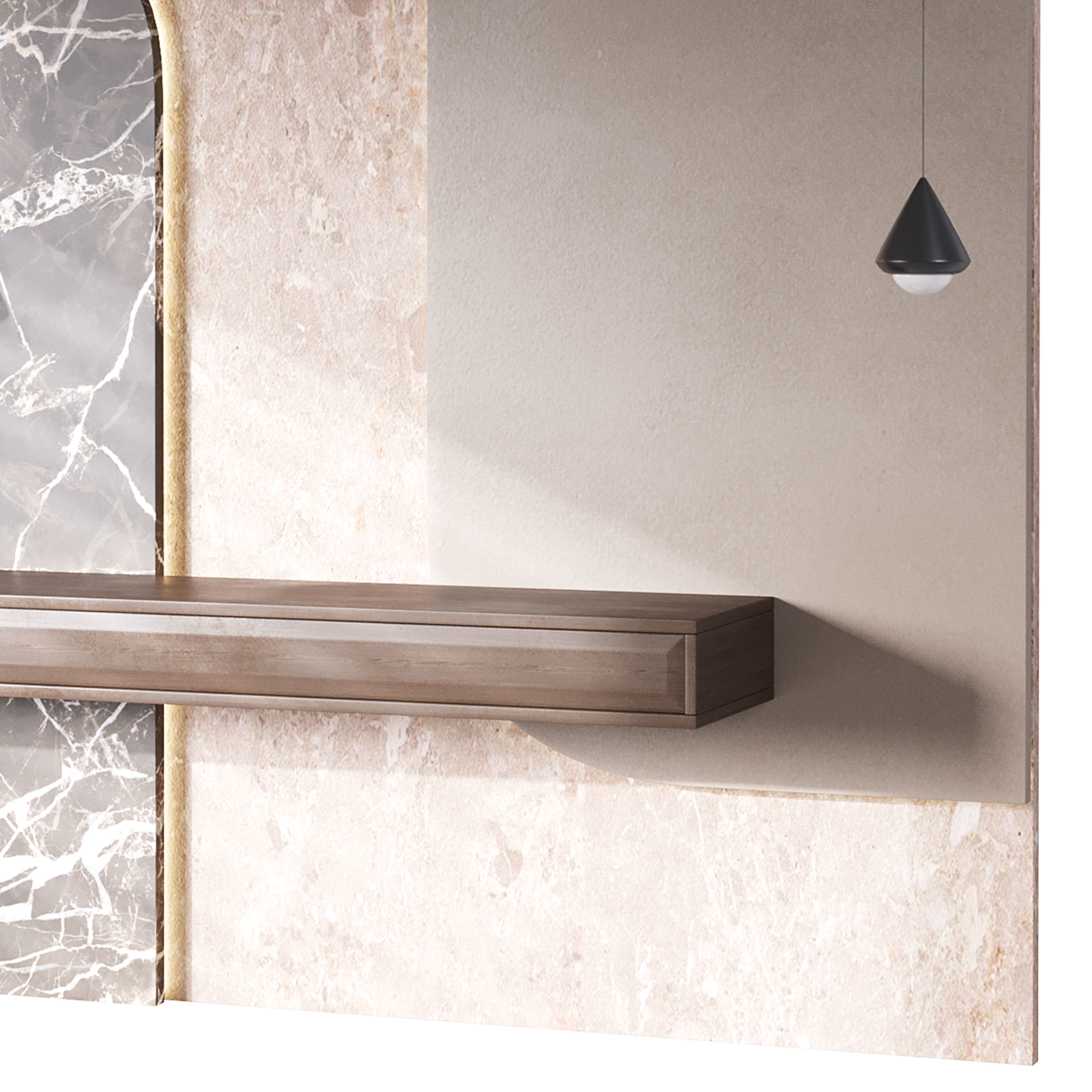 Decorative Wall panel  06 3D model_2