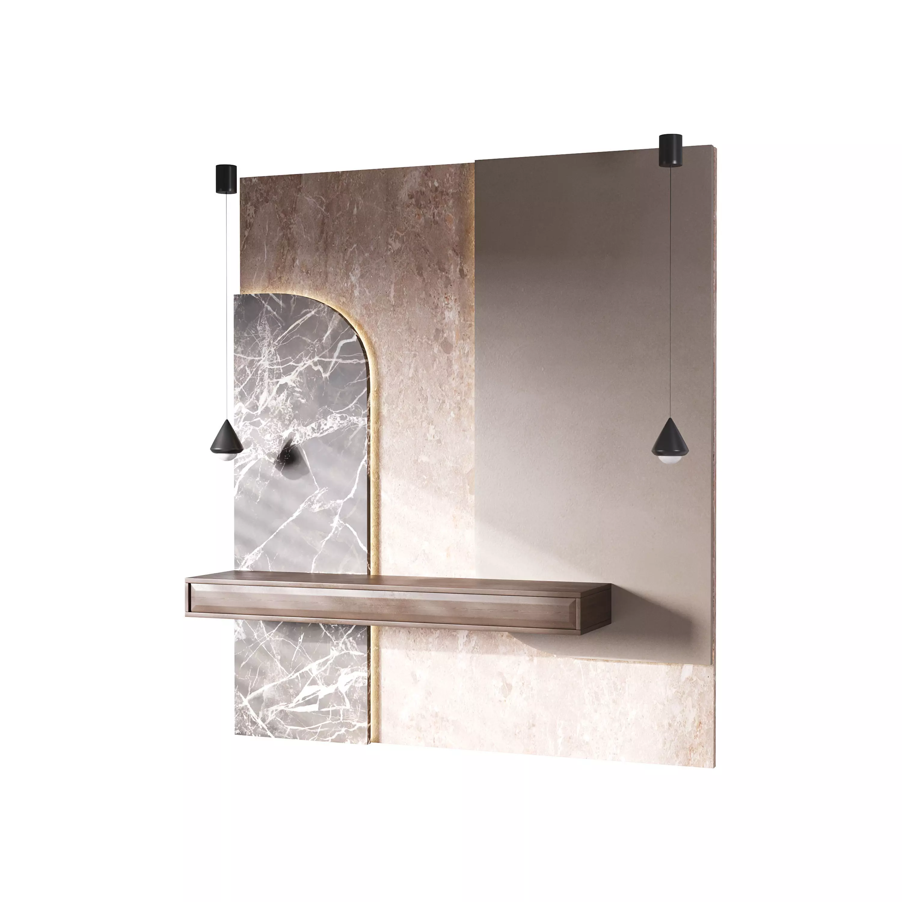 Decorative Wall panel  06 3D model_0