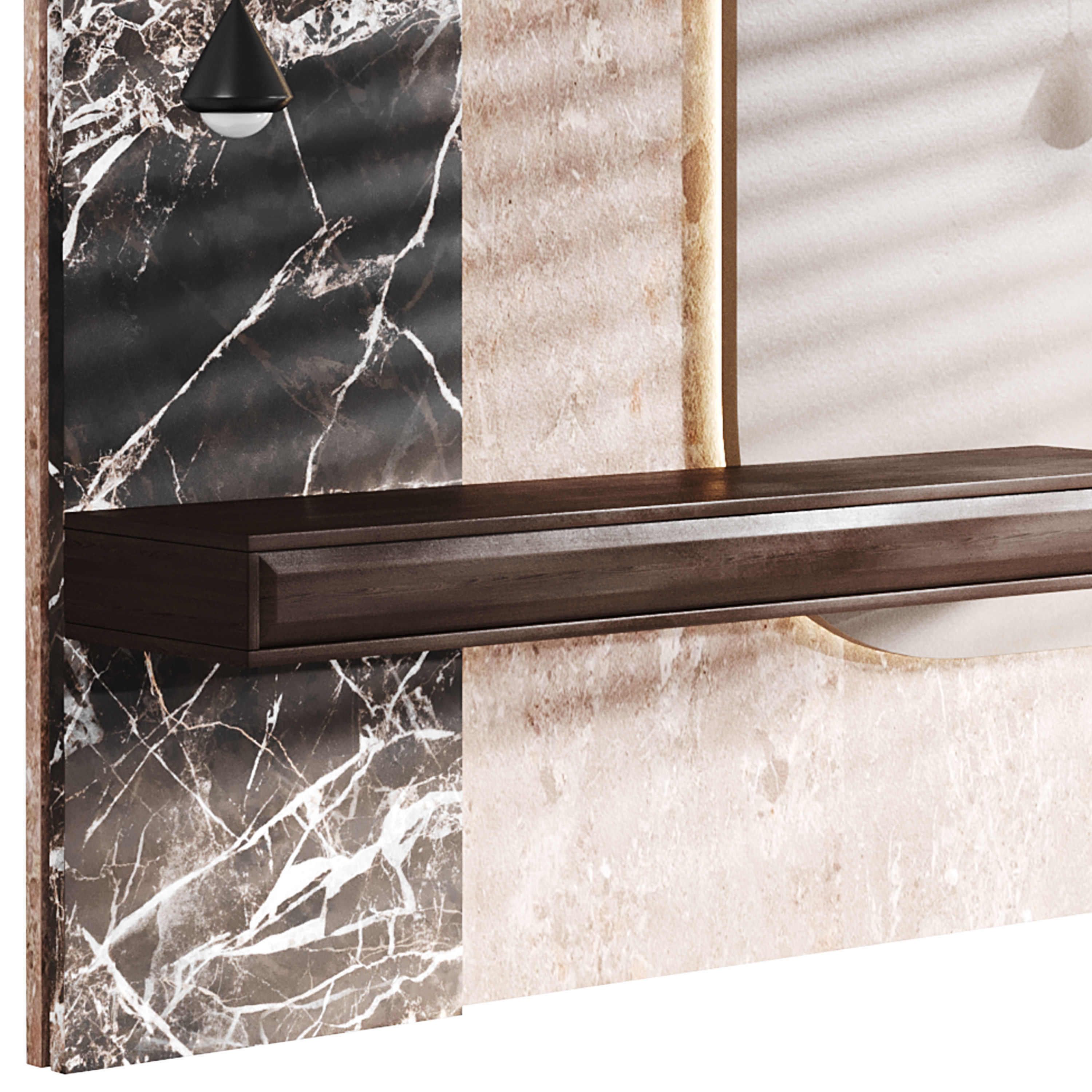 Decorative Wall panel  06 3D model_11