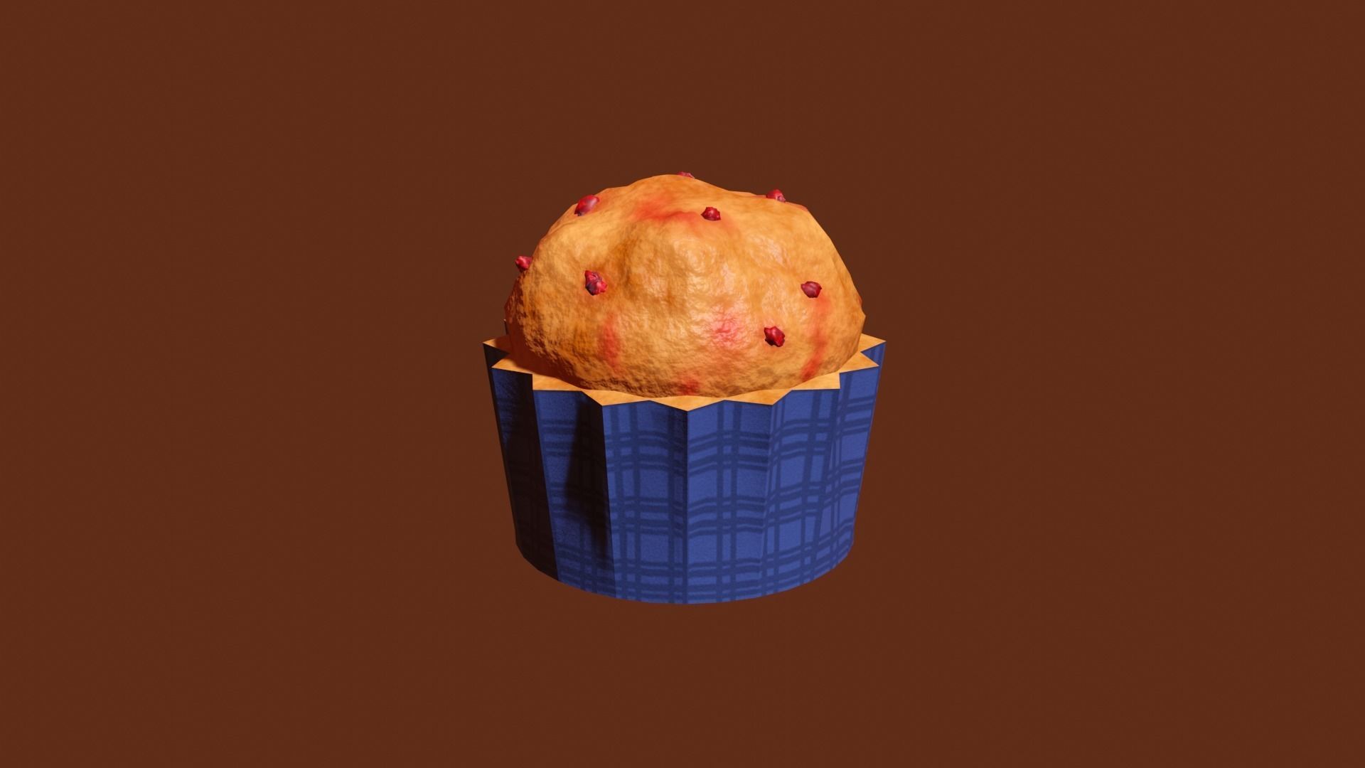 Berry Muffin Free 3D model_2
