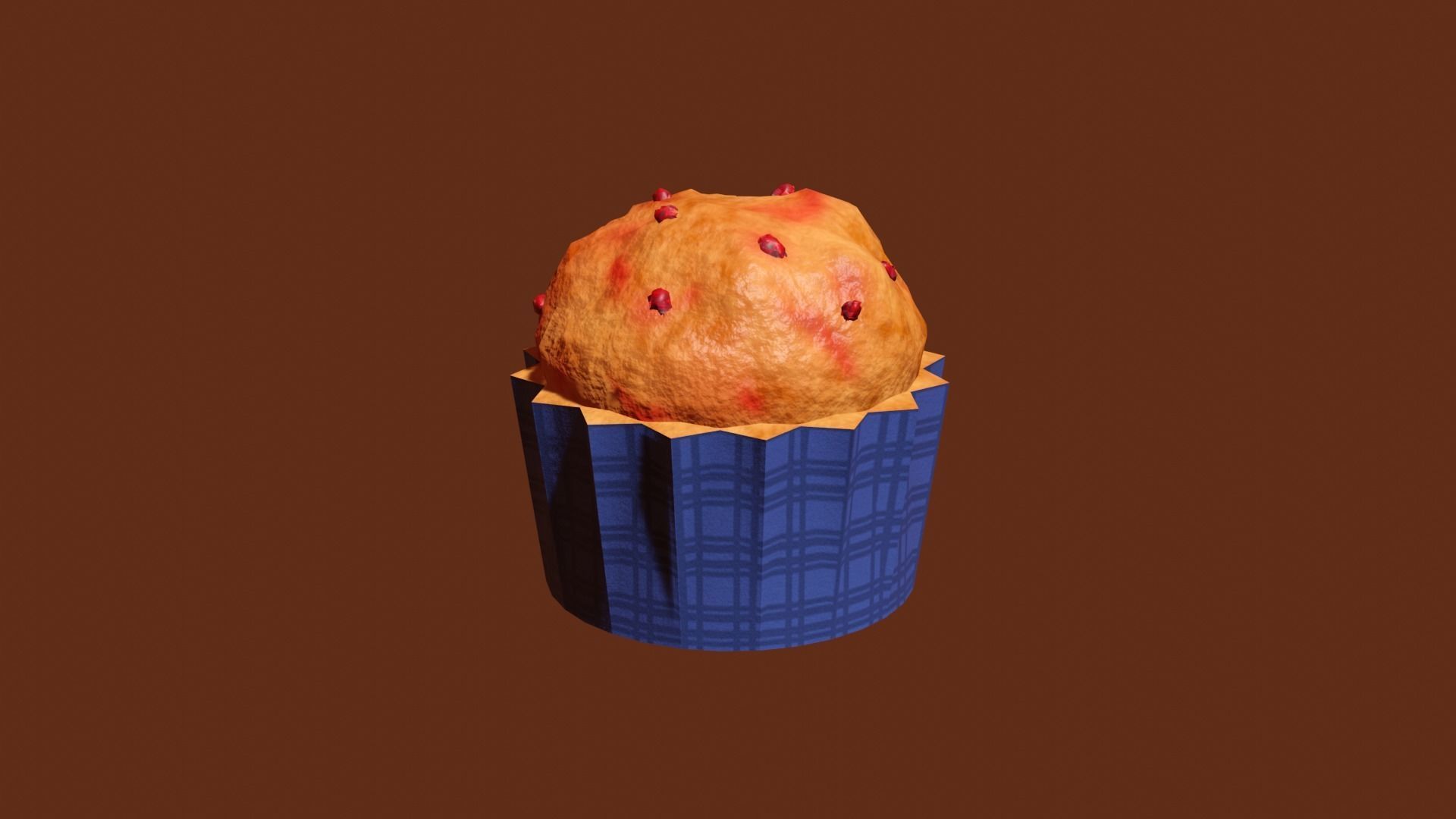 Berry Muffin Free 3D model_1