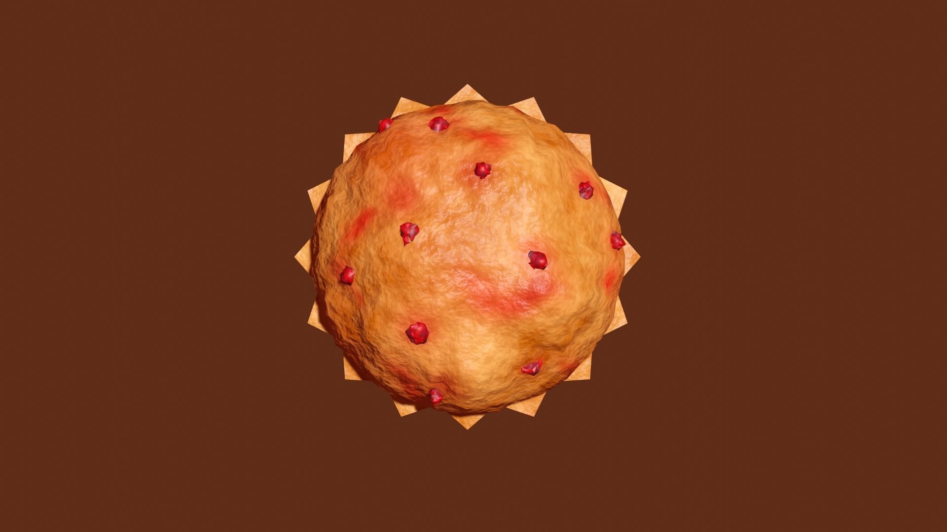 Berry Muffin Free 3D model_8