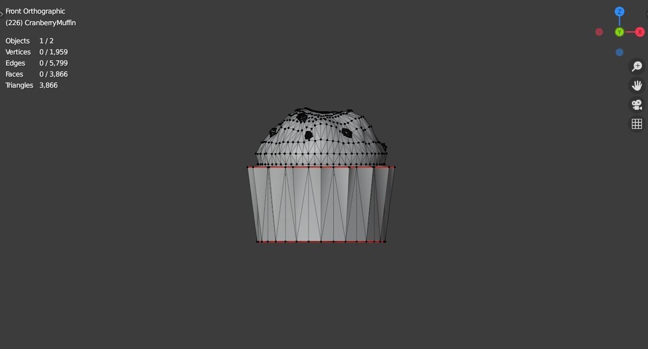 Berry Muffin Free 3D model_5