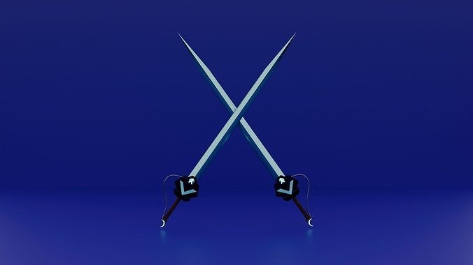 Fully Customizable Celestial Blade For Animation and Game 3D model