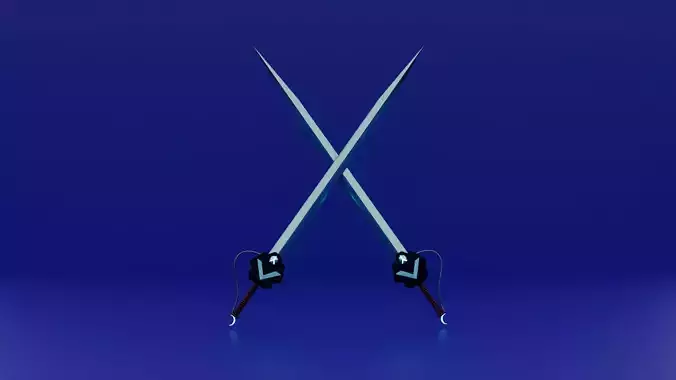 Fully Customizable Celestial Blade For Animation and Game 3D model