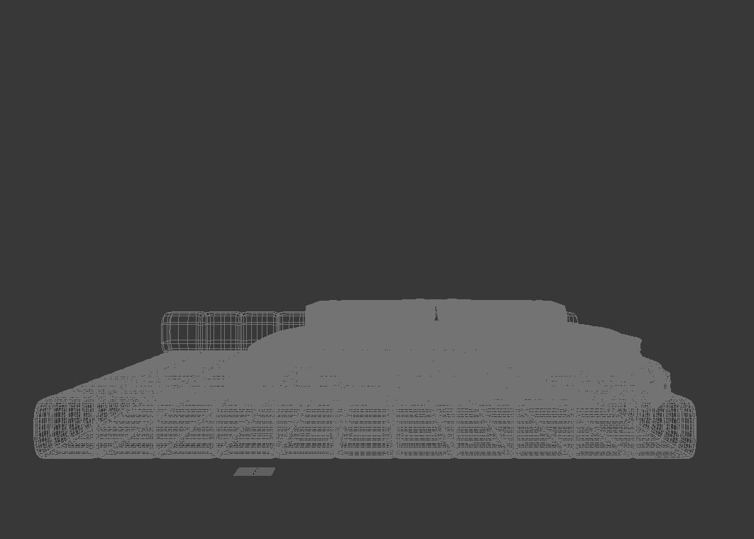 Modern Bed Free 3D model_3