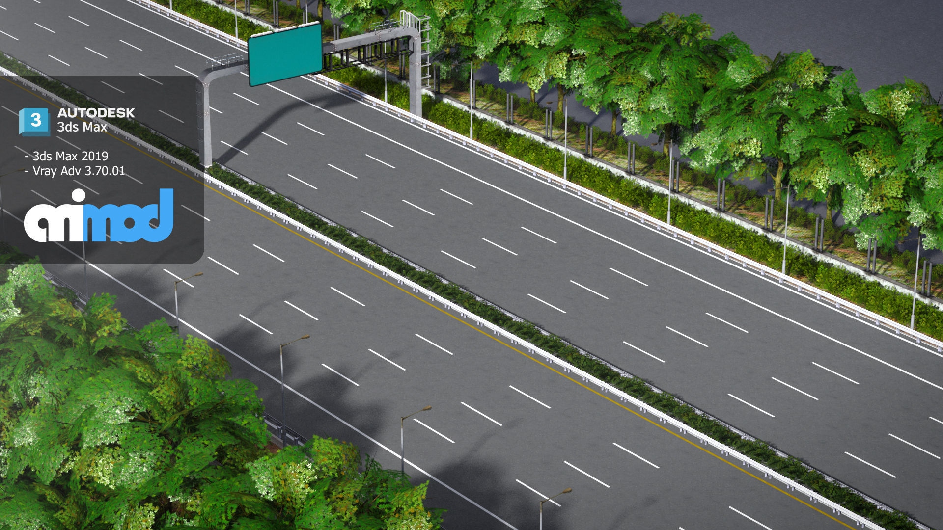 TW City Highway 3D model_1