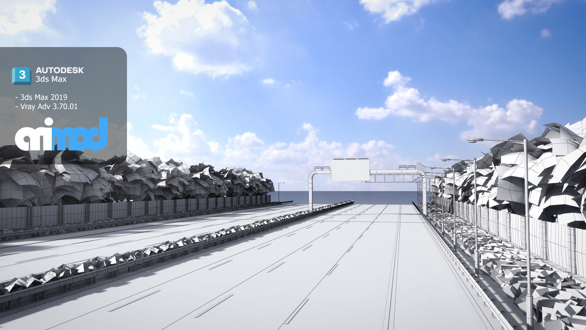 TW City Highway 3D model_5