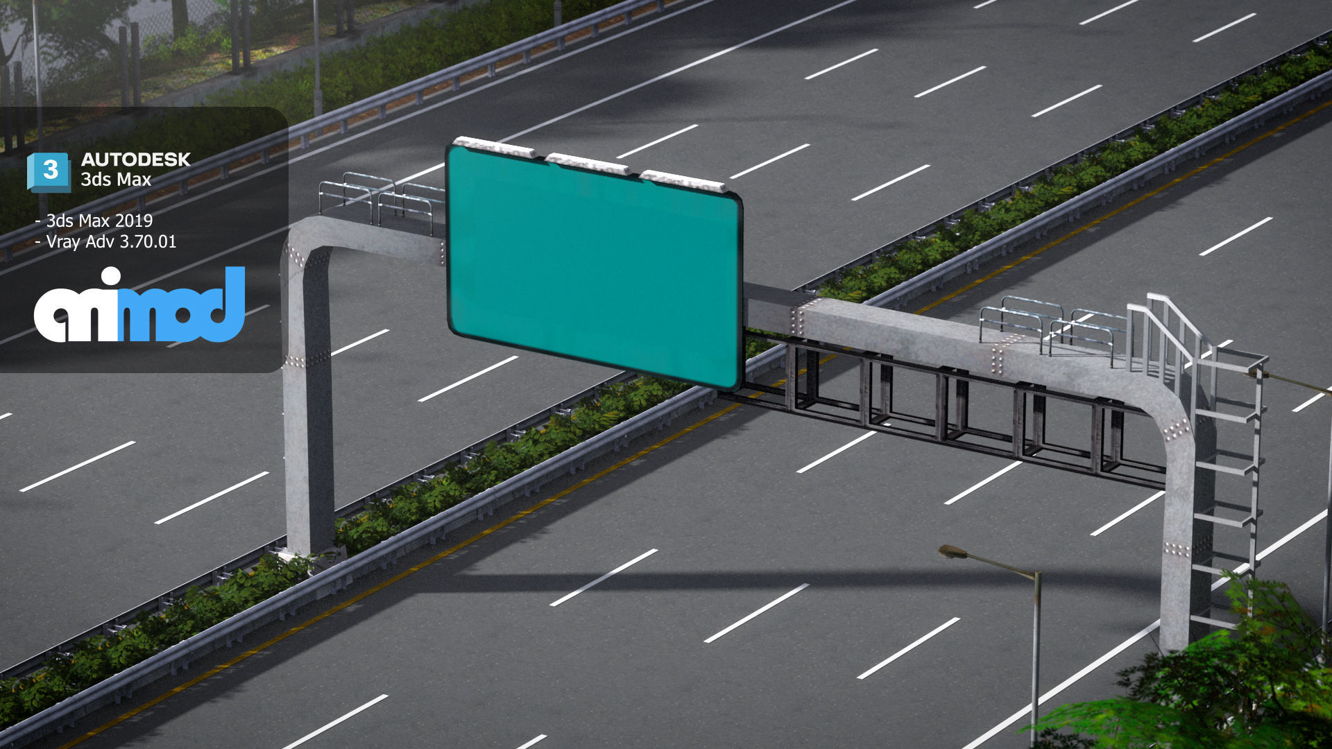 TW City Highway 3D model_4