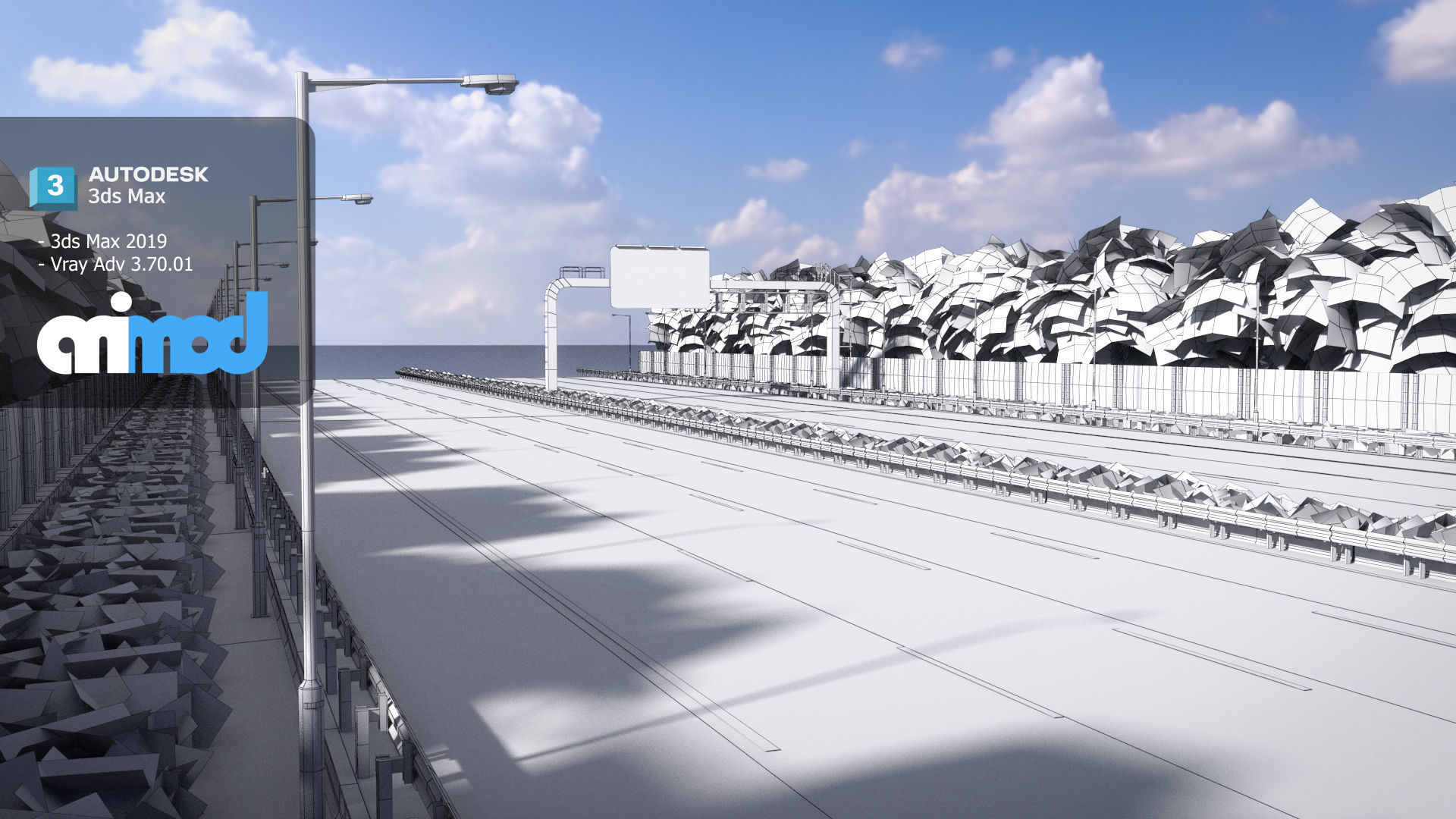 TW City Highway 3D model_8