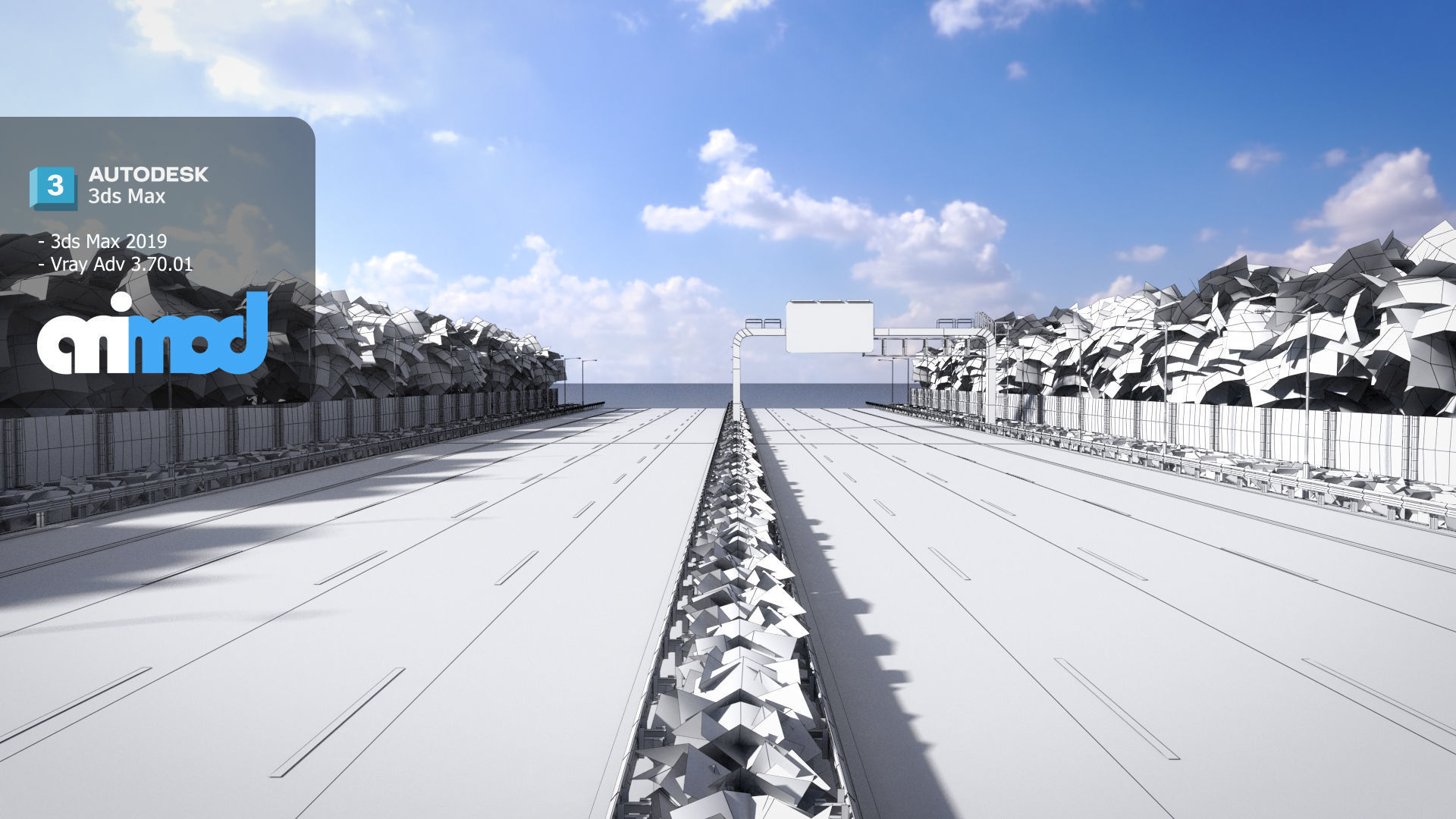 TW City Highway 3D model_7