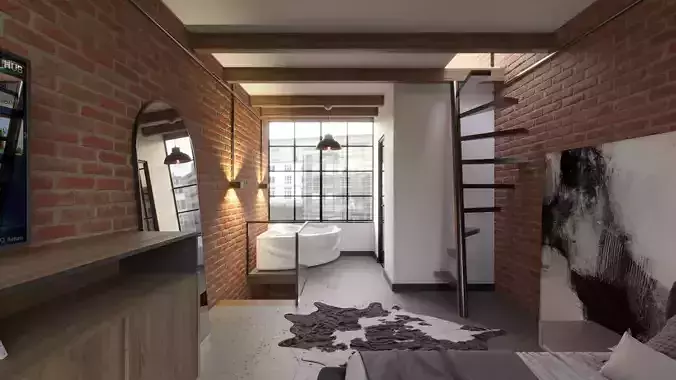 Boutique Hotel Design 3D model