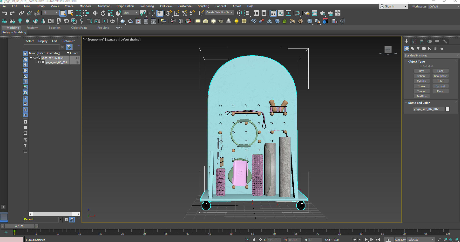 yoga set 06 3D model_5