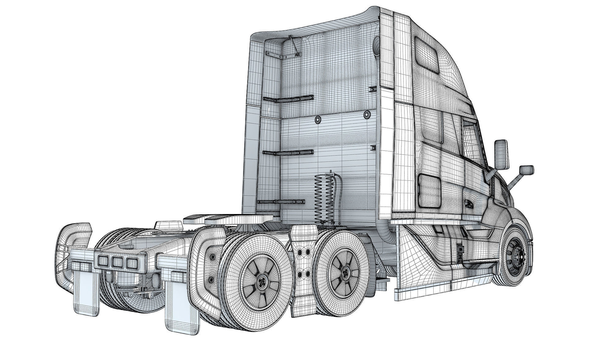 2024 Semi Truck 3D model_17