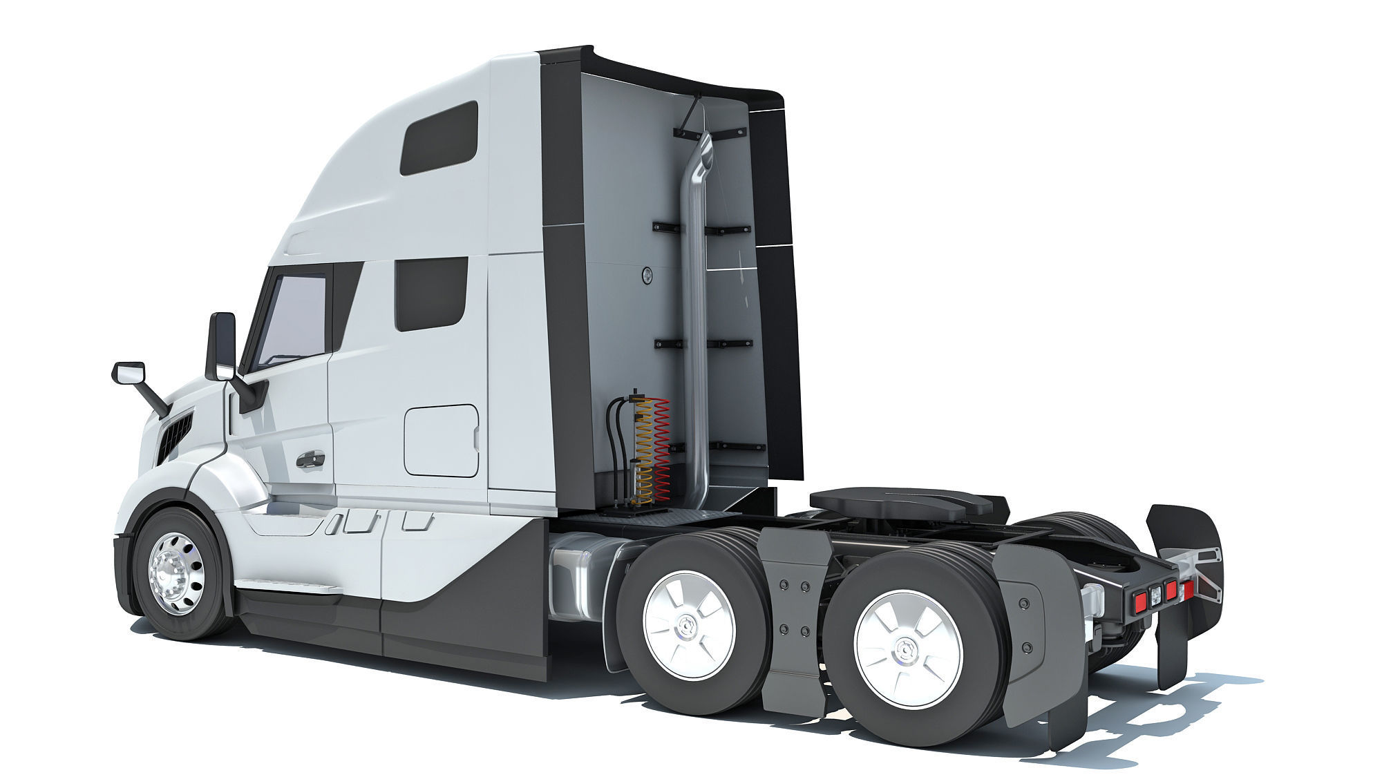 2024 Semi Truck 3D model_2