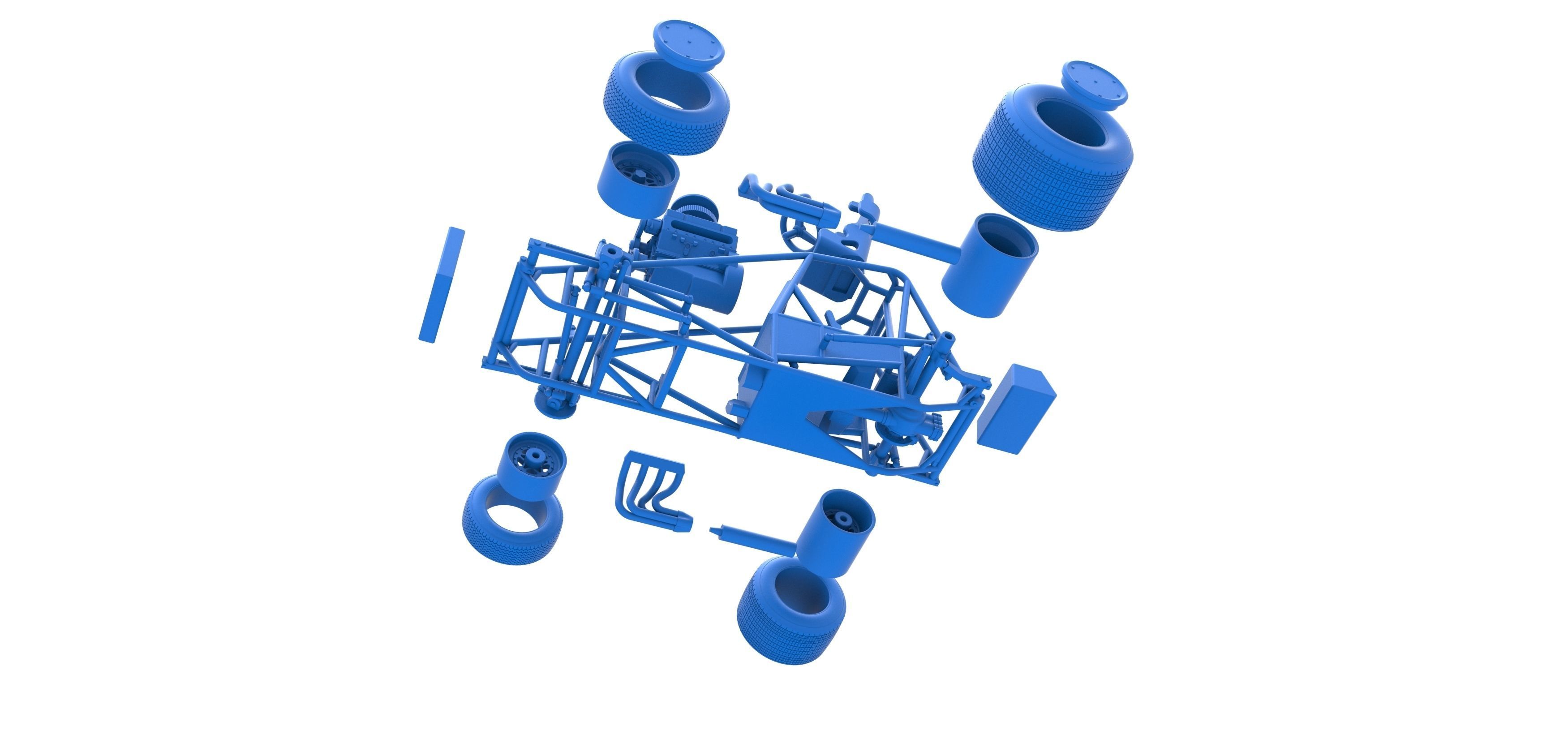 Super rod Base Scale 1 to 25 3D print model_57