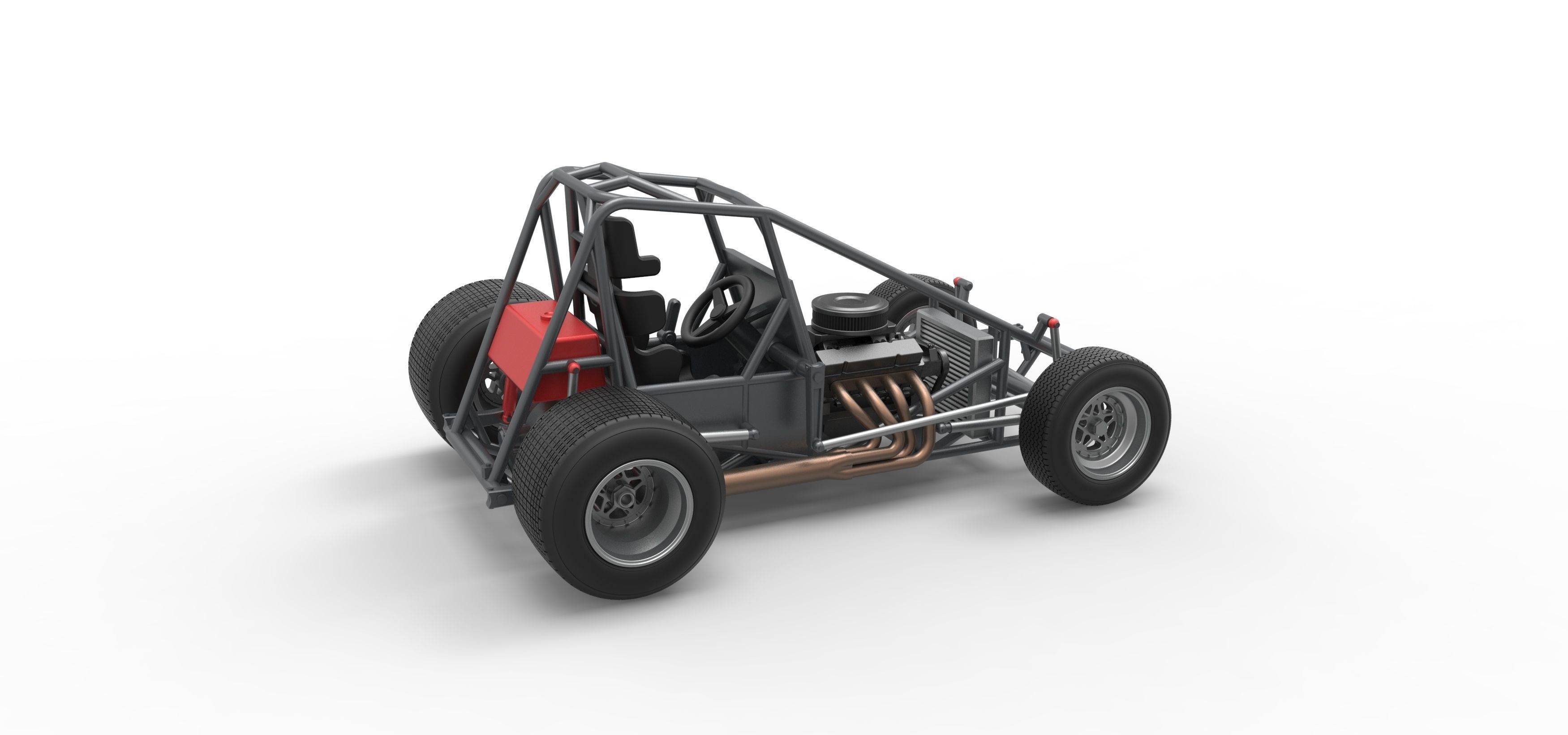 Super rod Base Scale 1 to 25 3D print model_20