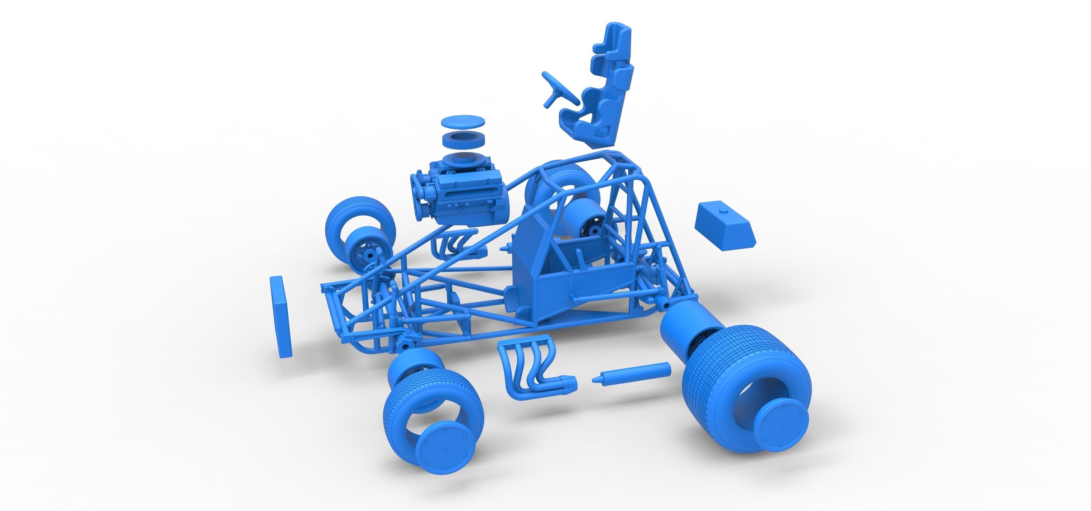 Super rod Base Scale 1 to 25 3D print model_55