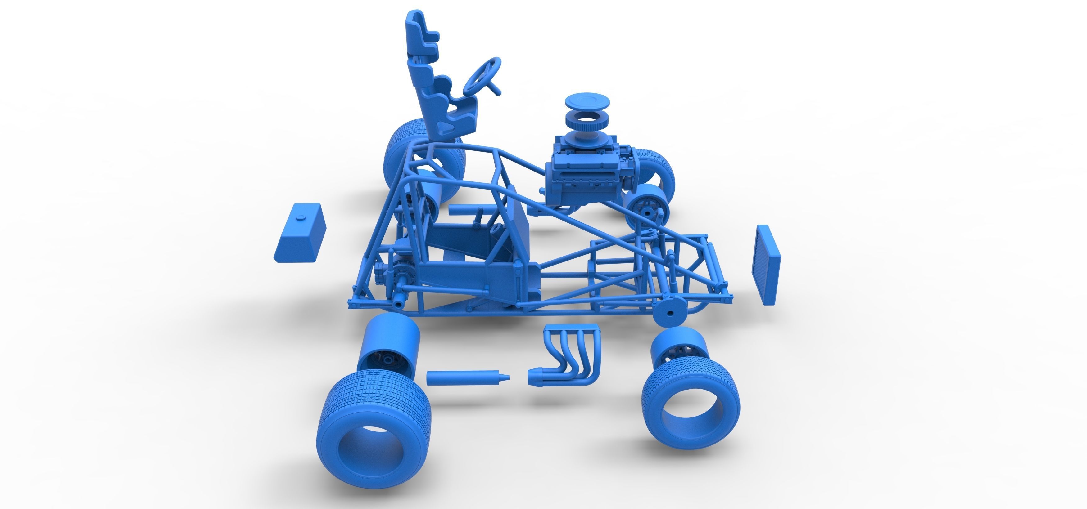 Super rod Base Scale 1 to 25 3D print model_64