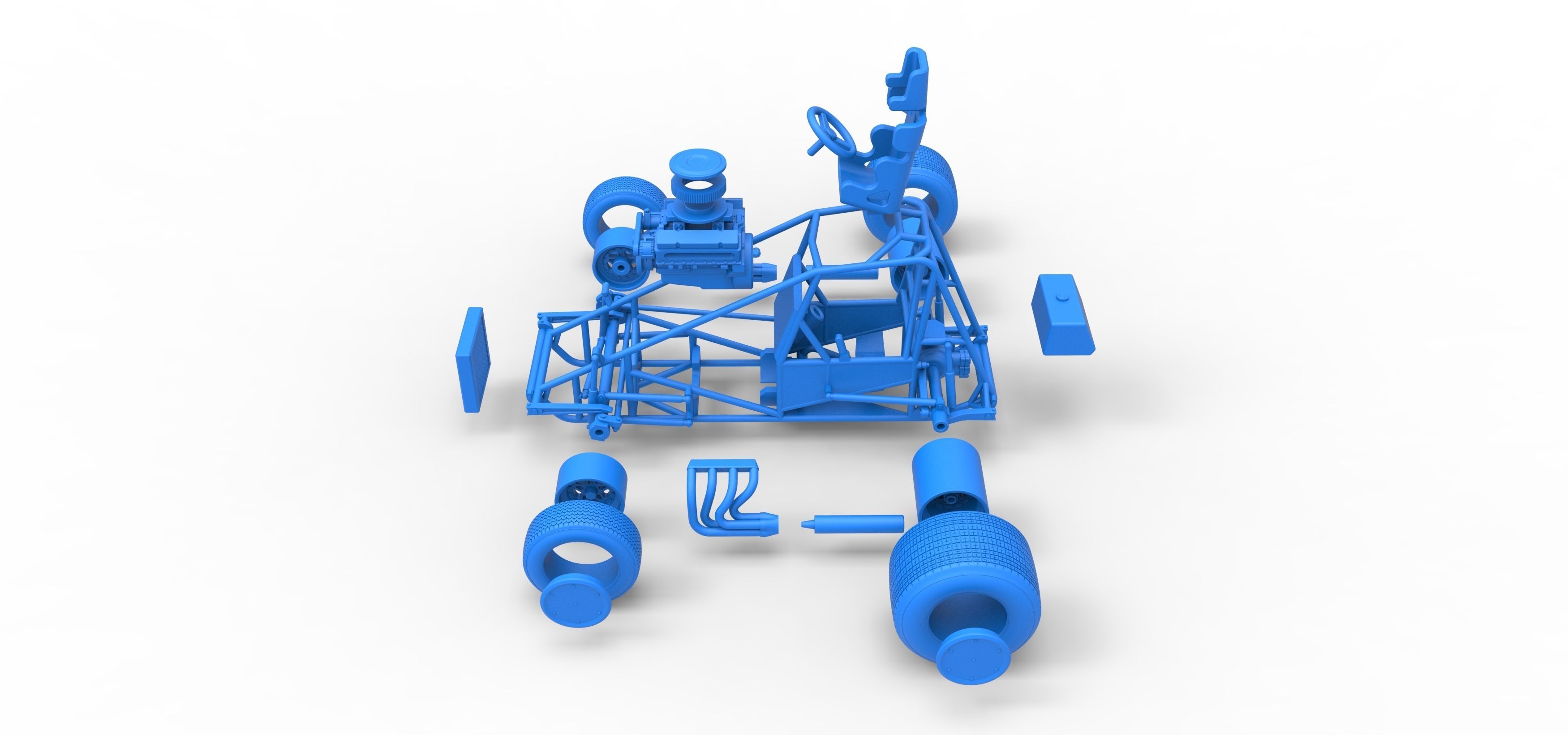 Super rod Base Scale 1 to 25 3D print model_60