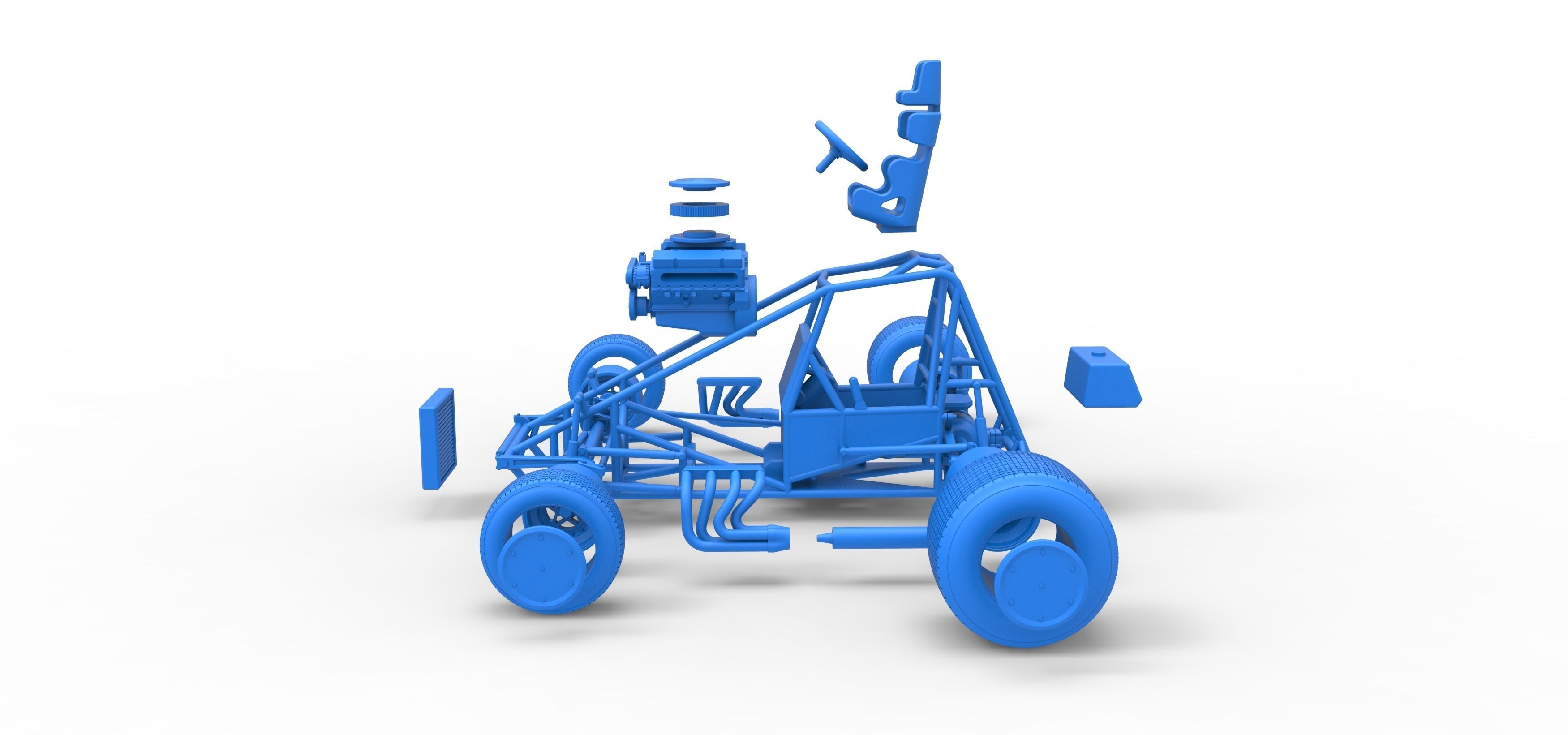 Super rod Base Scale 1 to 25 3D print model_59