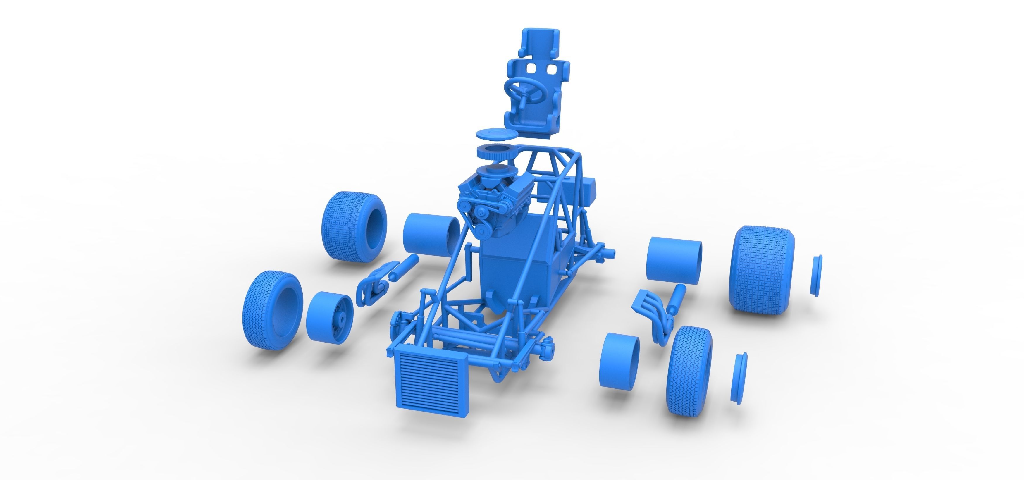 Super rod Base Scale 1 to 25 3D print model_58