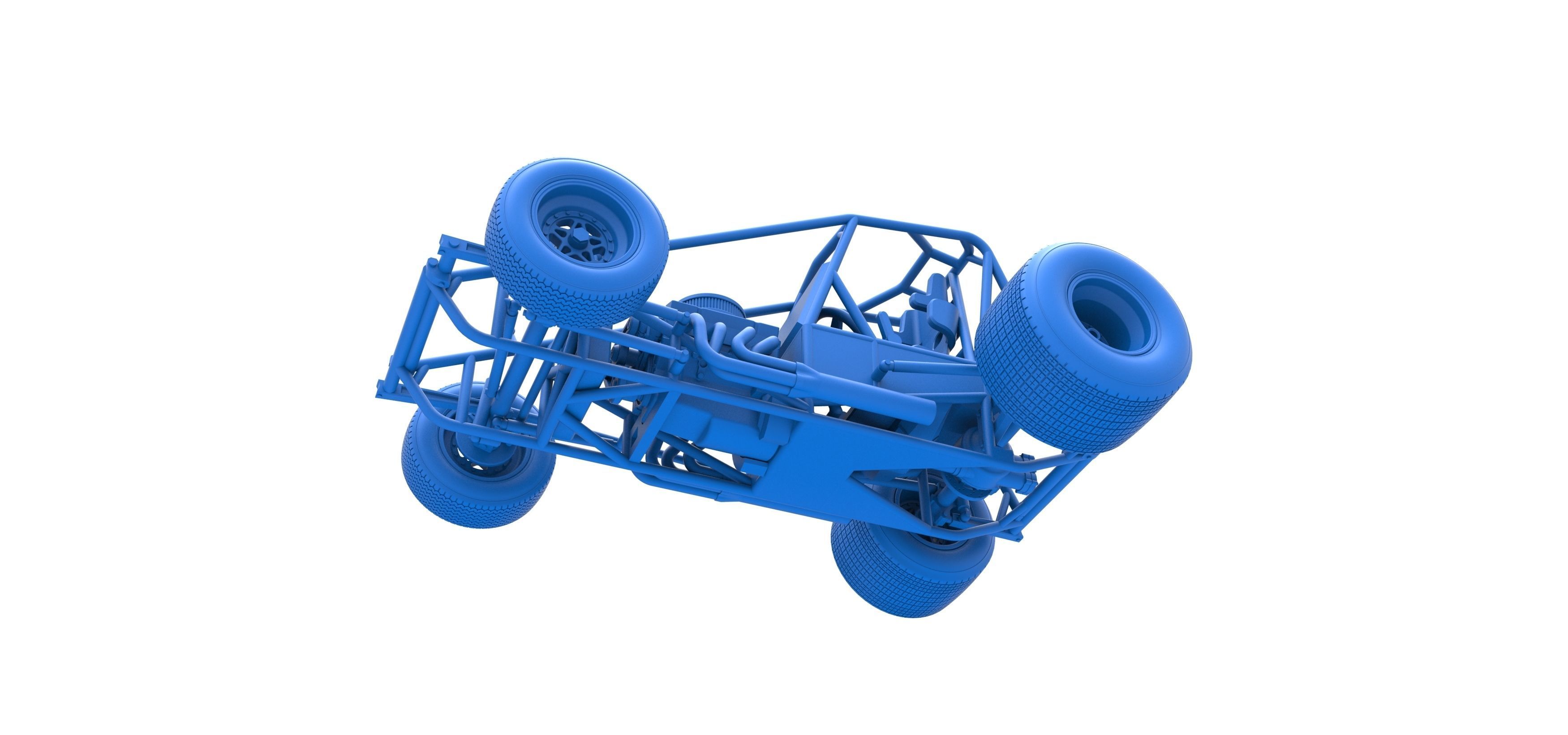 Super rod Base Scale 1 to 25 3D print model_30