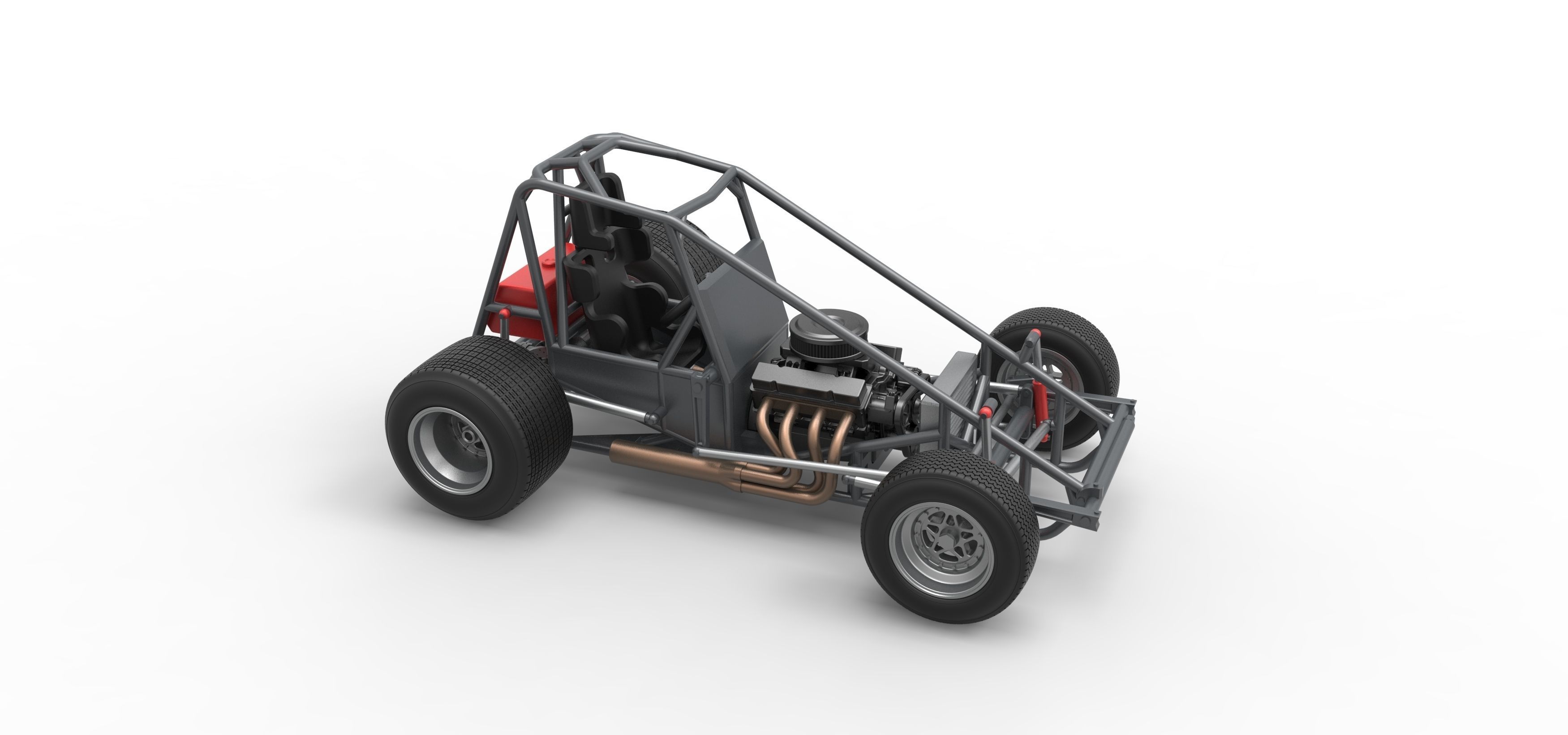 Super rod Base Scale 1 to 25 3D print model_24