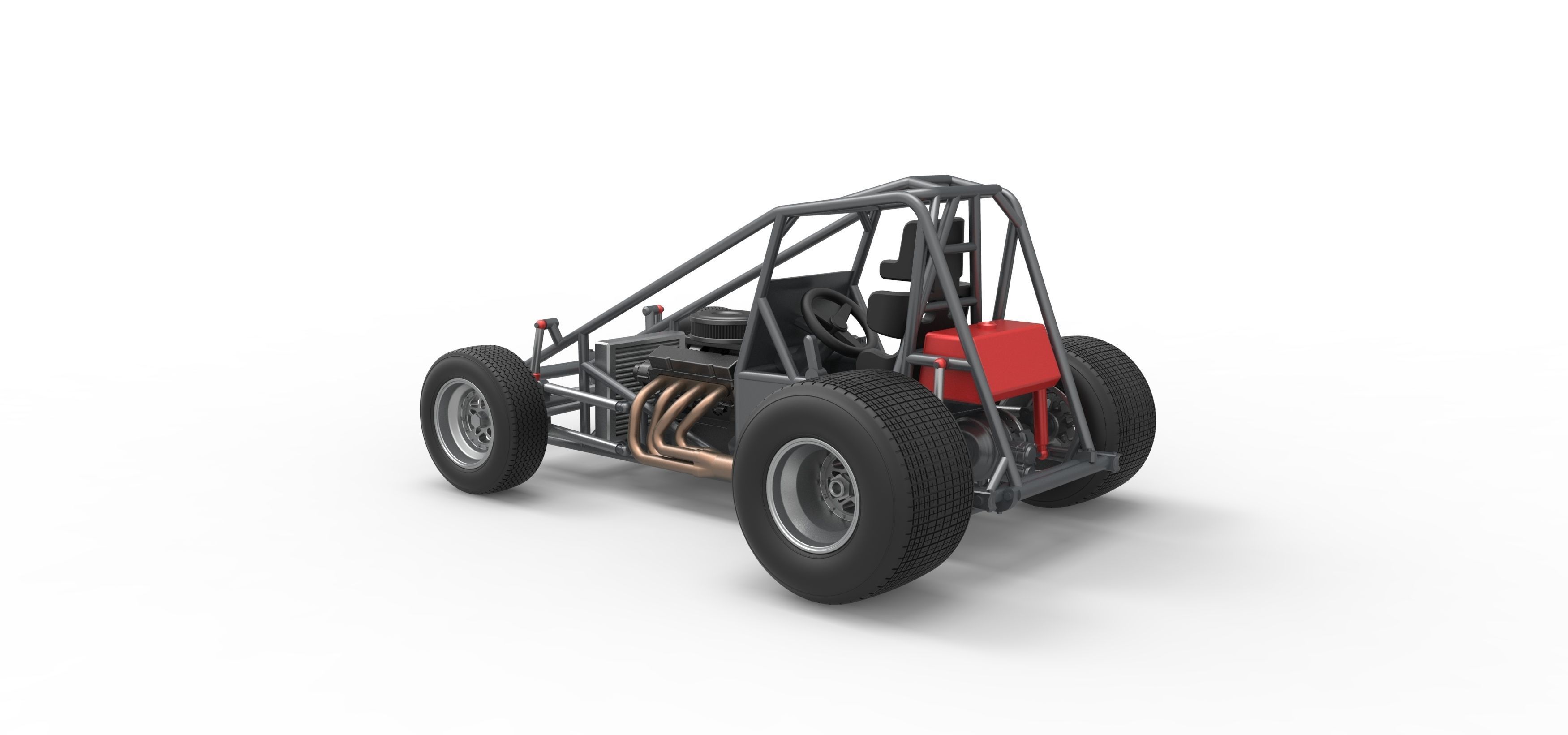 Super rod Base Scale 1 to 25 3D print model_12